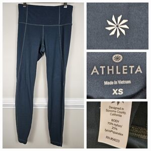 Athleta Low Rise Leggings Teal Size XS  A1017